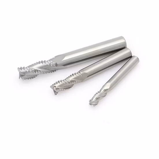 Machine d'ébauche en carbure monobloc HRC55, 2/4 cannelures, outil de coupe